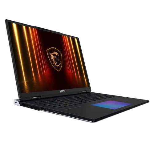 MSI Titan18 HX AI A2XWIG-402FR - 18" UHD+ 120Hz U9 285HX RTX 5080 64Go 6To W11P — vue 3