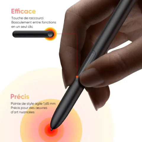 XPPEN Magic Drawing Pad 9494G_EU - 2540LPI - 12" - Violet — vue 3