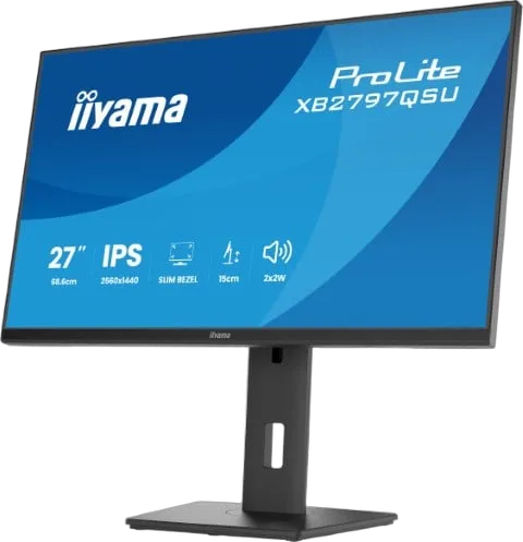 Iiyama XB2797QSU-B1 -  27" QHD 75Hz 1ms Pied réglable Pivot — vue 5