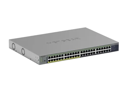 Netgear 48PT GIGE UNMANAGED SWCH W/POE+ — vue 3
