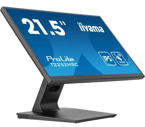 Iiyama ProLite T2252MSC-B2 - 22" FHD Tactile 5ms HDMI DisplayPort USB — vue 2