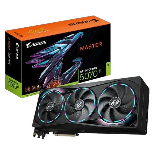 Gigabyte AORUS GeForce RTX 5070 Ti MASTER 16G — vue 1