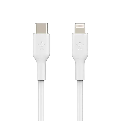 BELKIN LIGHTNING TO USB-C CABLE 2M WHITE — vue 1