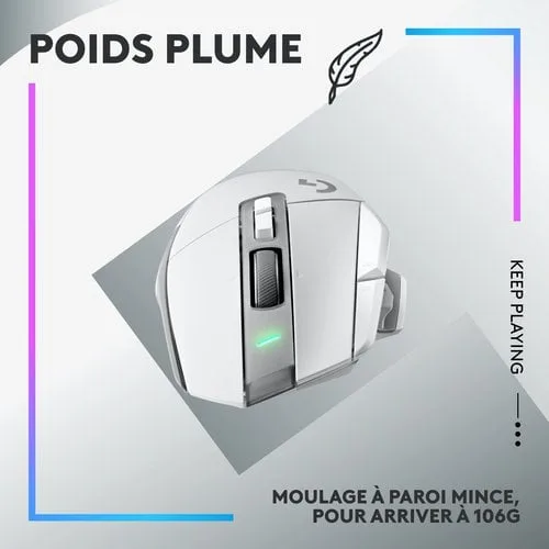 Logitech G502 X Plus - Sans-Fil - RGB - Blanc — vue 16