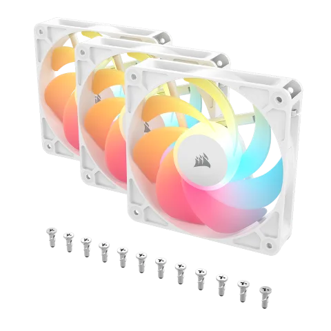 Corsair RS120-R ARGB (Pack 3x120mm) - Blanc-Seconde Vie — vue 11