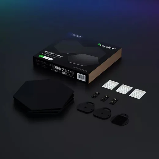Nanoleaf Shapes Black Hexagons Pack Expansion - 3 pièces — vue 2
