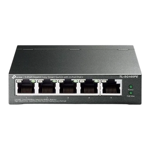 TP-Link 5-Port GB Smart Switch with 4-Port PoE+ — vue 1