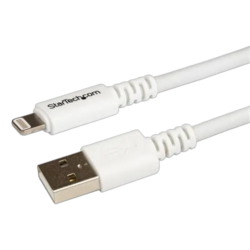 StarTech 10 ft White 8-pin Lightning to USB Cable — vue 1