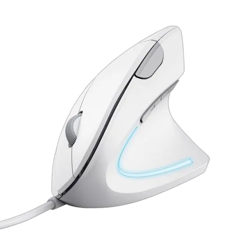 Trust VERTO WIRED ERGO MOUSE WHITE — vue 1