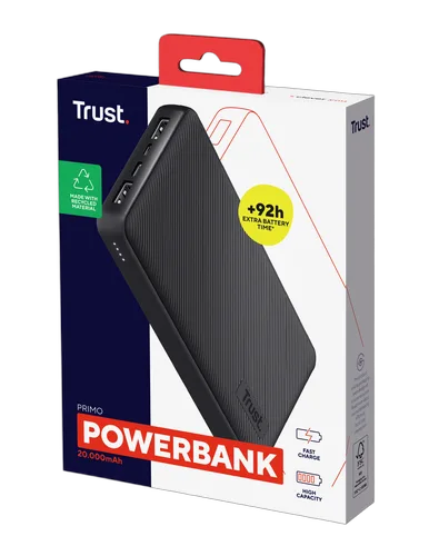 Trust Batterie externe PRIMO - 20.000mAh - Powerbank — vue 6