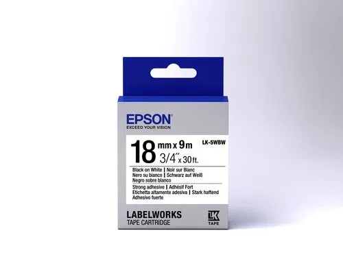 Epson TAPE LK-5WBW STRNG ADH BLK-/WHT — vue 2