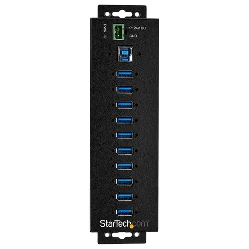StarTech Hub USB 3.0 a 10 porte industriali USB — vue 3