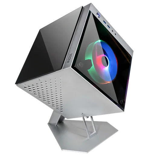 Azza Cube mini 805G silver - mT/Sans Alim/ITX-Seconde Vie — vue 1