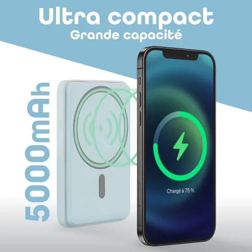 T'nB Powerbank USB-C - 5000 mAh - 20W - Bleu — vue 4