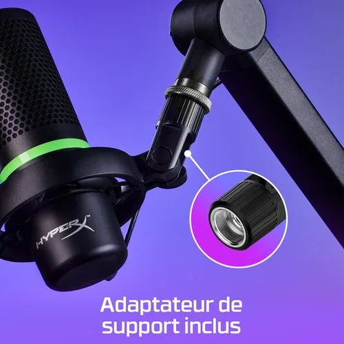 HP HyperX DuoCast-USB Microphone Black — vue 9