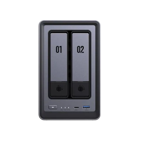 UGREEN DXP2800 - 2 Baies avec 2 disques WD 4To RED Plus — vue 2