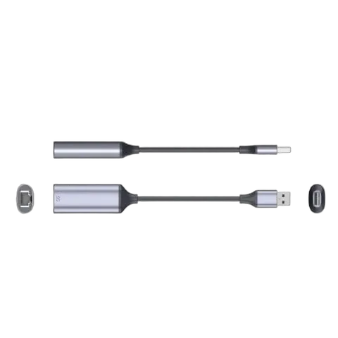 VALUE Convertisseur USB-A vers RJ45 - 0,13m - Gris — vue 2