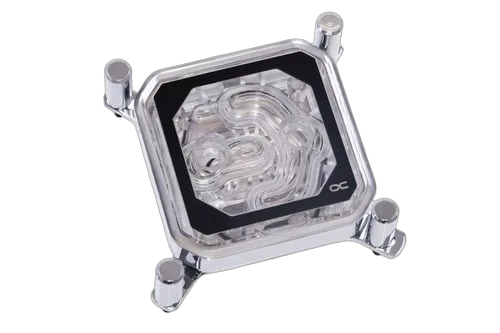 Alphacool Eisblock XPX Aurora CPU - Acryl Chrome/Blanc RGB — vue 6