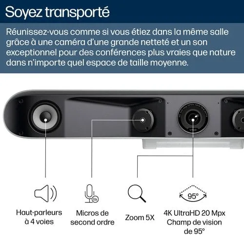 HP POLY STUDIO V52 USB VIDEO BAR — vue 5