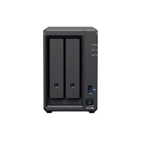 Synology DS725+ - 2 baies avec 2 disques de 4To HAT3300-4T — vue 2