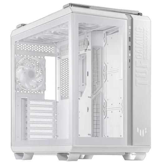 TUF Gaming GT502 Plus TG Blanc - MT/Sans Alim/ATX
