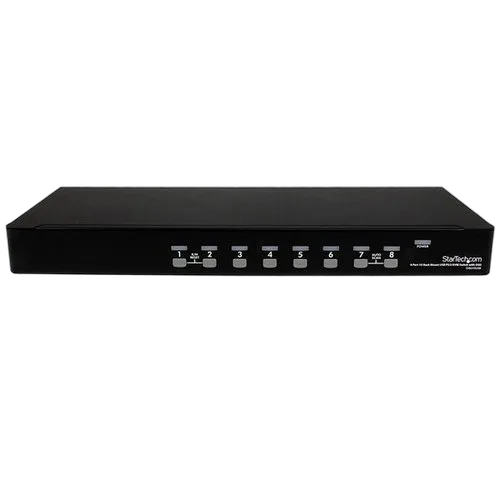 StarTech 8 Port 1U Rackmount USB PS/2 KVM Switch — vue 2