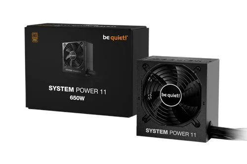 be quiet! ATX 650W - 80+ Bronze - System Power 11 Noir — vue 3