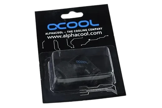 Alphacool HF 16/10 screw-on nozzle 90° rotatable G1/4 Black — vue 4
