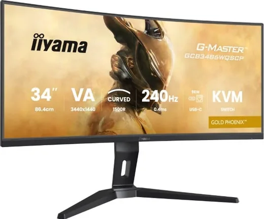 Iiyama G-MASTER GCB3486WQSCP-B1 - 34" CURVE UWQHD 240Hz VA 0.4ms HDR FreeSync Premium — vue 7