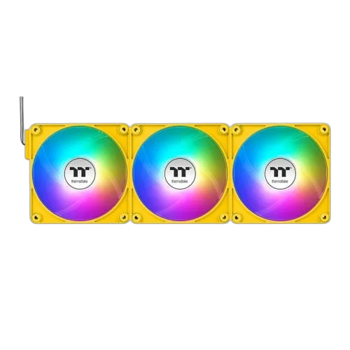Thermaltake CT120 EX Reverse ARGB (Pack de 3x120mm) - Jaune — vue 4