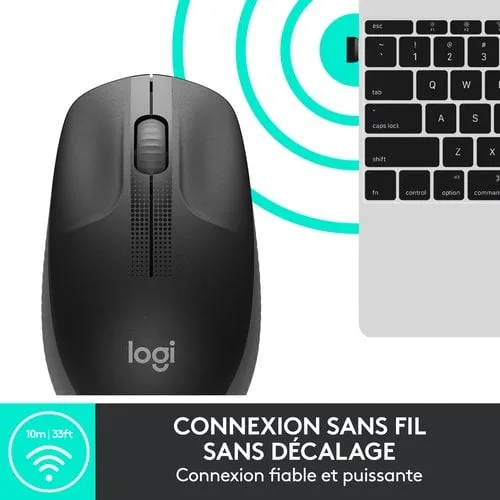 Logitech M190 - Sans-Fil - Gris Charbon — vue 6