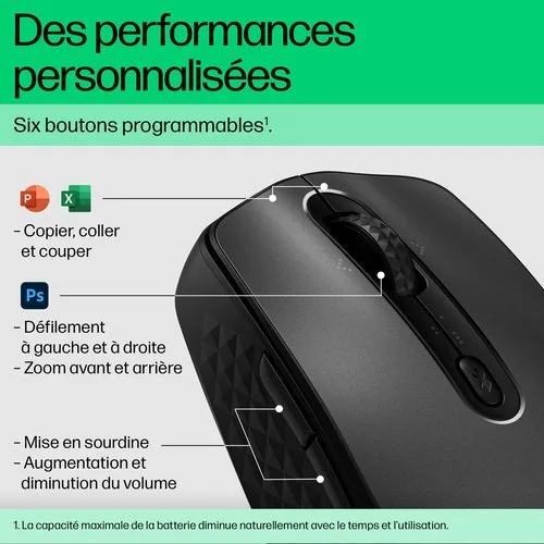 HP 695 QI-CHARGING WIRELESS MOUSE — vue 15