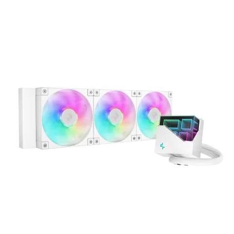 Deepcool CG530 4F Blanc - MT/Sans Alim/ATX + LT360 ARGB Blanc — vue 13