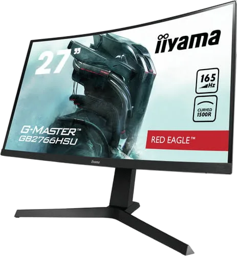 Iiyama G-Master Red Eagle GB2766HSU-B1 - 27" CURVE FHD 165Hz VA 1ms Pivot FreeSync Premium — vue 4