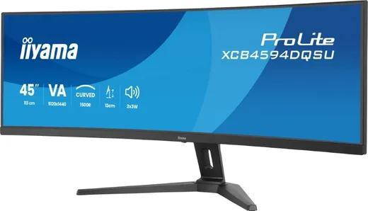 Iiyama XCB4594DQSU-B1 - 45" CURVE DQHD 75Hz VA 2ms HP — vue 3