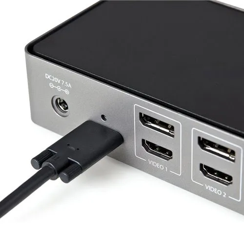 StarTech Hybrid USB-C USB-A Dock - Triple 4K 60Hz — vue 6