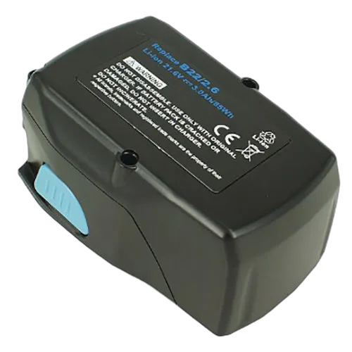 Compatible Batterie outil électrique compatible pour B22/2.6 Ion-Li 21,6V 3000mAh 64Wh — vue 1