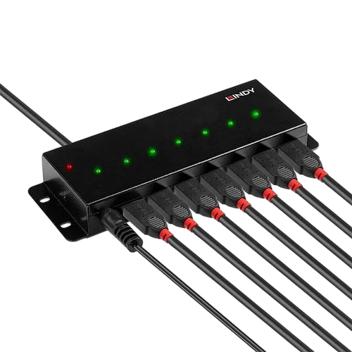 LINDY USB 2.0 Metall Hub 7 Port — vue 5