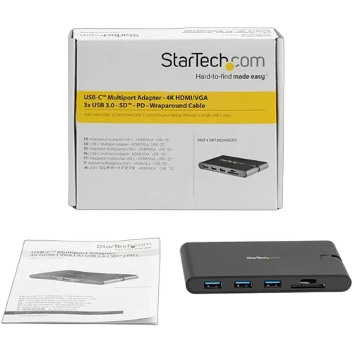 StarTech Multiport Adapter - USB-C - HDMI and VGA — vue 8