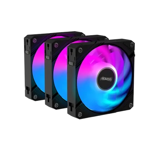 Gigabyte Aorus Ez Chain Fan - Pack 3x120mm - Noir — vue 3