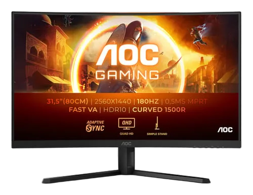 CQ32G4VE 31.5"CURVE QHD/180Hz/Fast-VA/0.5ms/Adapt#