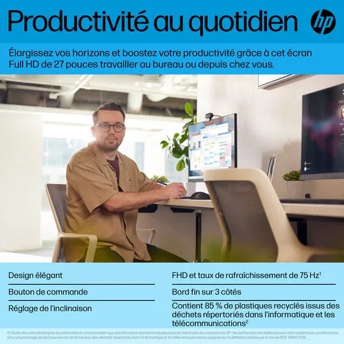 HP P27H G5 27IN 16:9 — vue 9