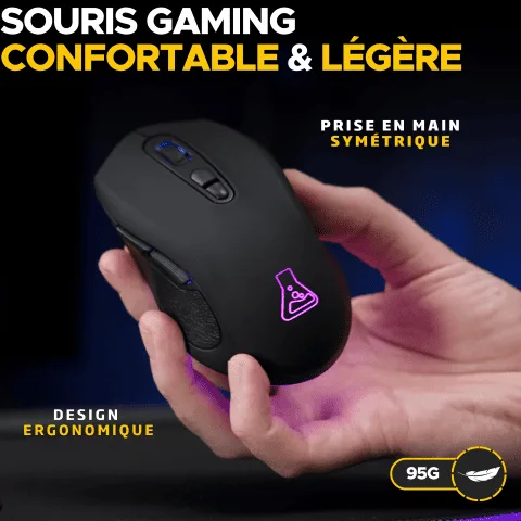 The G-LAB Kult Krypton - Sans-Fil - RGB - Noir — vue 4