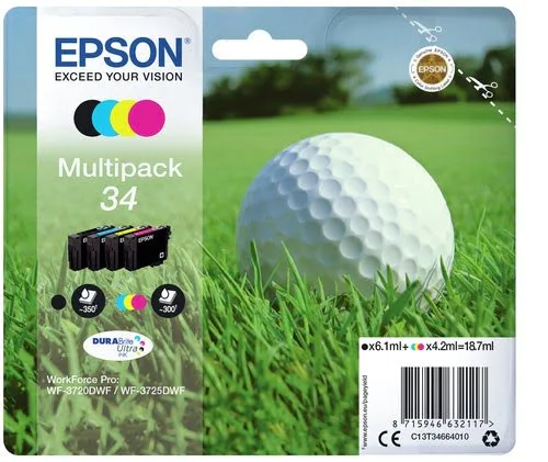 Epson - Noir, Cyan, Magenta, Jaune - C13T34664020 — vue 2