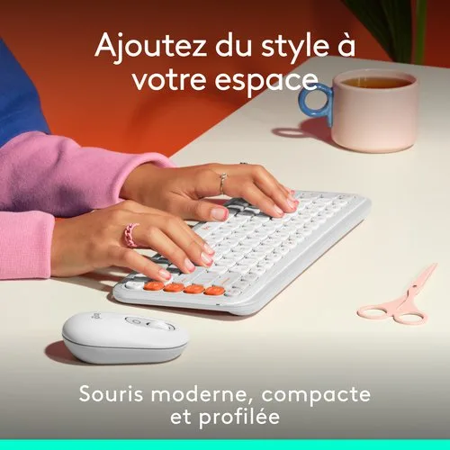 Logitech Pop - Sans fil - Blanc — vue 4