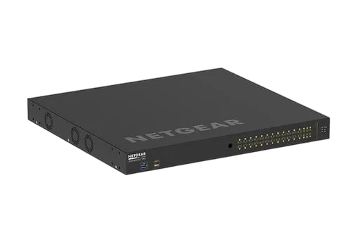 Netgear 26G4XF-PoE+24x1G PoE+480W 2x1G 4xSFP+ — vue 3