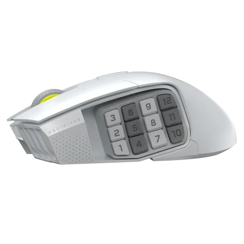 Corsair Scimitar Elite SE - Sans-Fil - RGB - Blanc — vue 7
