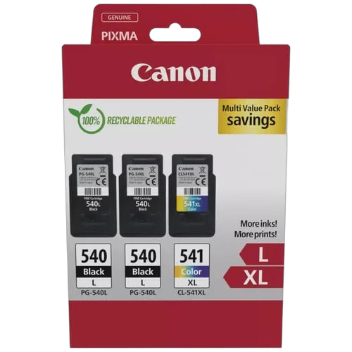 Canon Pack Noire*2 + Couleur - PG-540Lx2/CL-541XL MULTI — vue 1