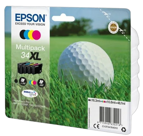 Epson - Noir, Cyan, Magenta, Jaune - C13T34764020 — vue 1