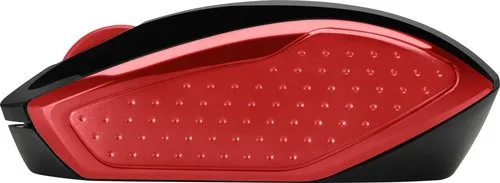 HP 200 Emprs Red Wireless Mouse — vue 3